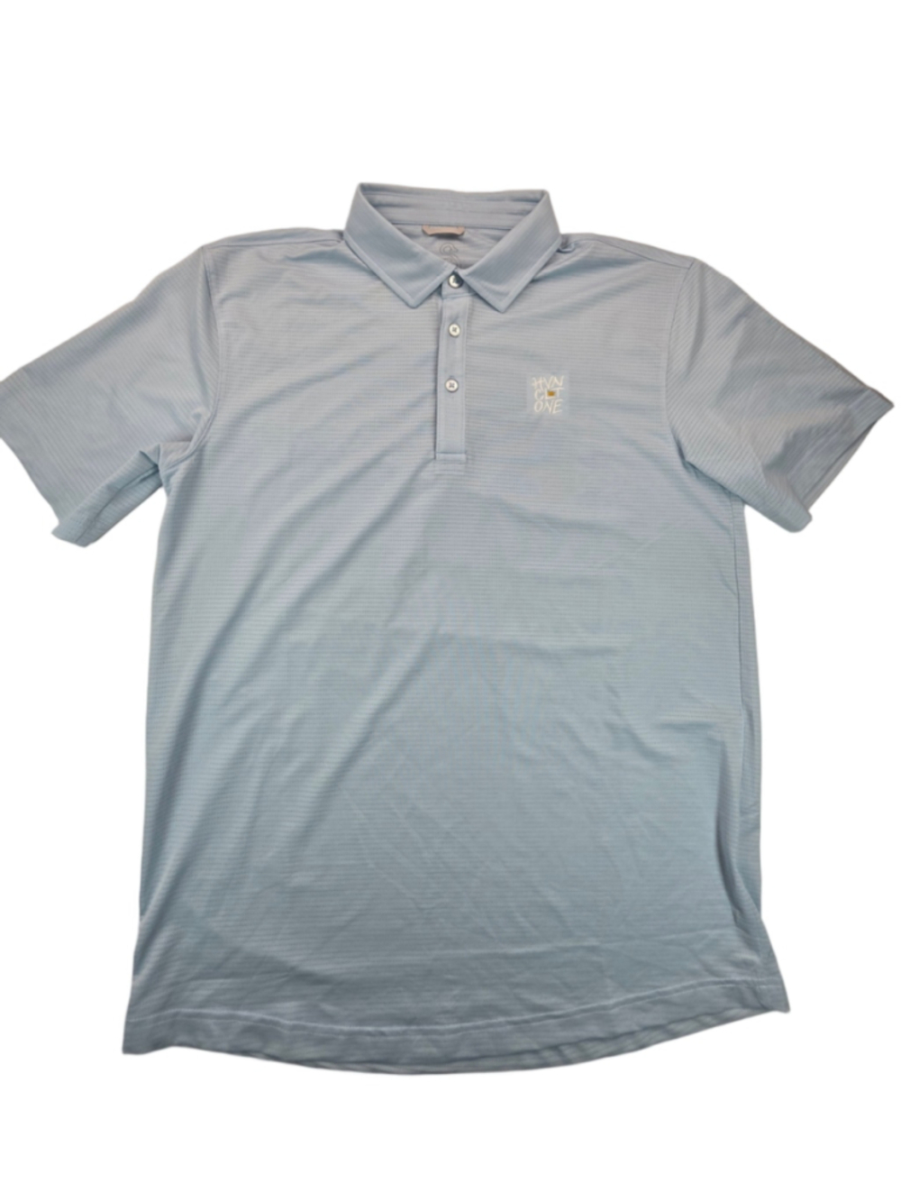 Swannies Golf Polo Mens M Blue HVN CLB ONE Performance Stretch Repreve Lycra